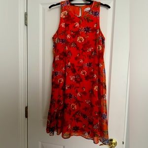 Calvin Klein knee length sleeves summer dress